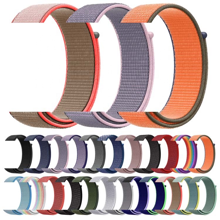 Ремешок нейлоновый для Apple Watch Band, сменный спортивный браслет для Apple Watch Series 6 5 4 3 2 1