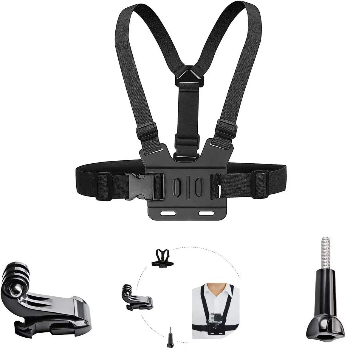 Manufacturer Directly Supply Custom Logo Chest Harness Mount For Insta 360 One Rs One X2 Camera Accessory