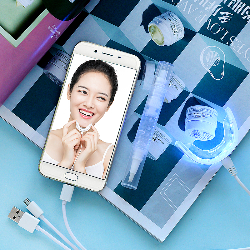 Светодиодная USB лампа для отбеливания зубов для домашнего использования, светодиодная машина для отбеливания зубов