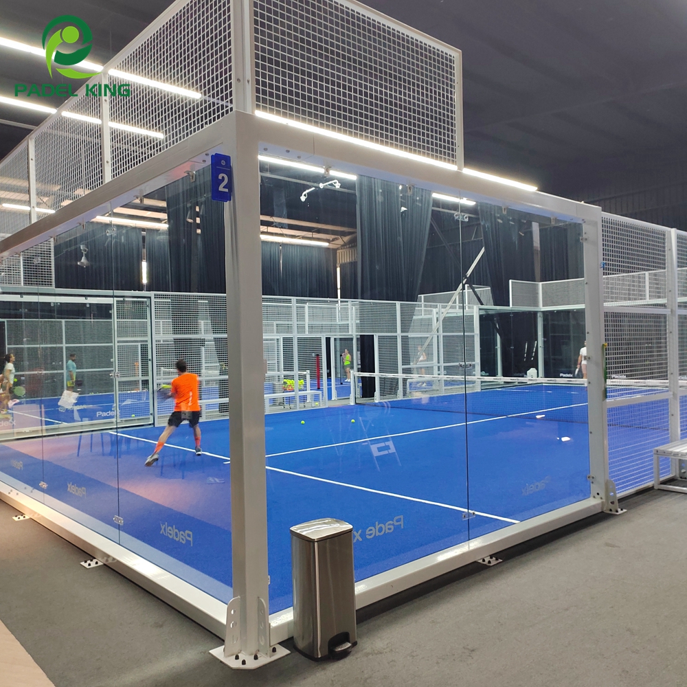 Best Selling Brand Padel King Panoramic Padel Court With Padel Court Rackets And Ball Free Of Charge