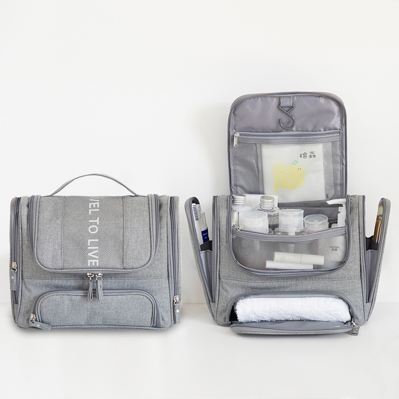 Women Travel Washing Bags Dry Wet Separation Foldable Toiletry Pouch Portable Hanging butterfly Cosmetic Bags With Hook
