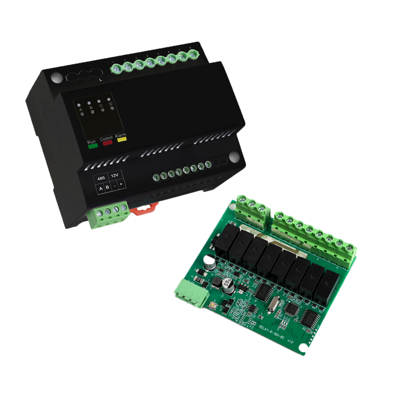 Omni автоматизации 8-канальный модуль реле 12V Modbus пульте дистанционного управления световой контроль модуль с релейный выход для интеллектуальная система управления освещением