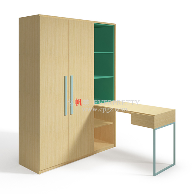 New Design Durable School Furniture with Two Doors and Five Cabinet Wardrobe for School Students