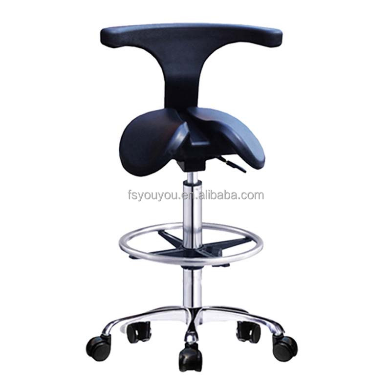 Top Quality Dental Chair Unit Price Ergonomics Commercial Backrest Chair Saddle Stool