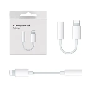High quality For Lightning to 3.5mm headphone jack adapter AUX cable for iPhone IOS