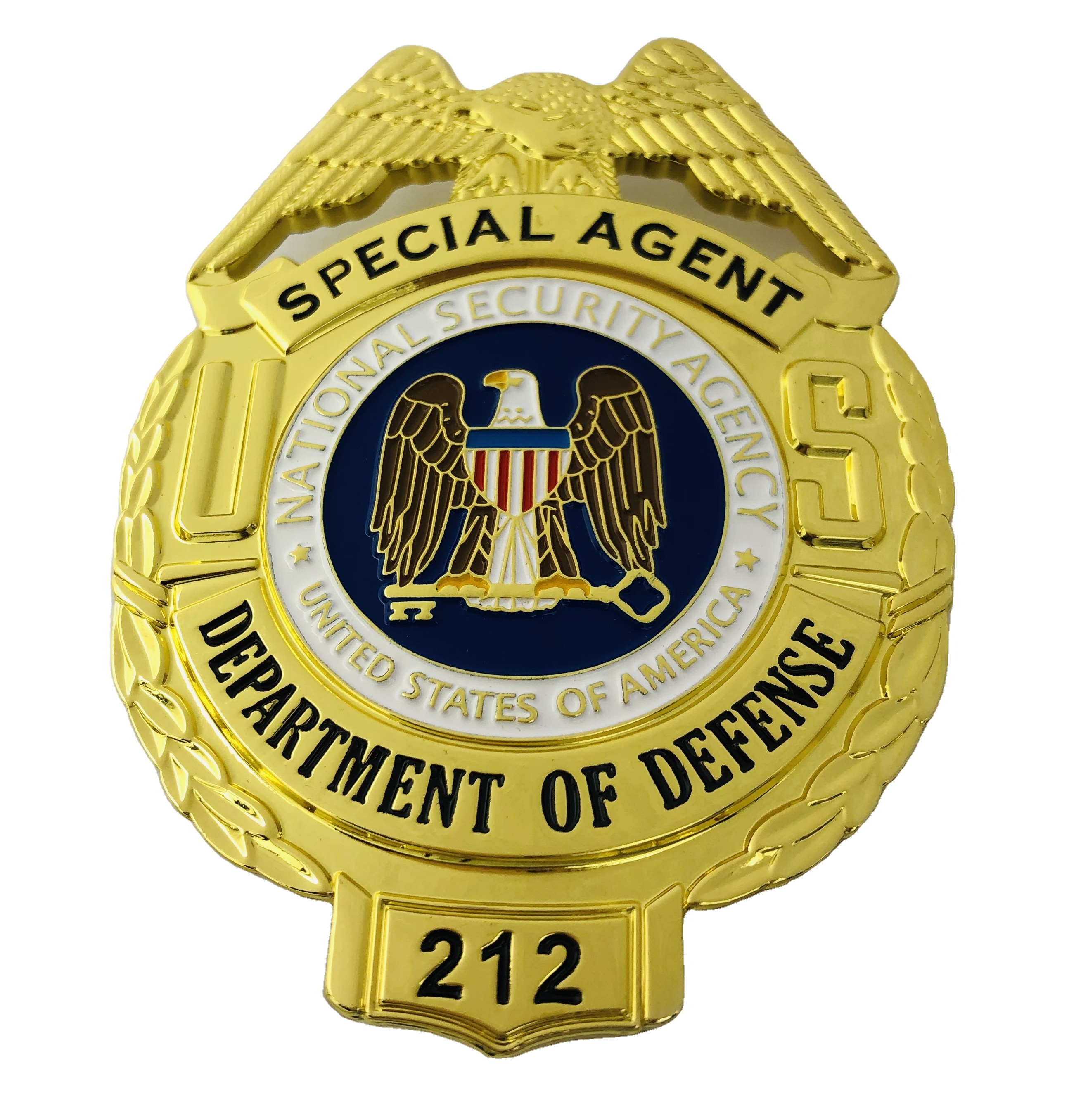 High quality personalized metal embossed 3D enamel souvenir military custom security chaplain badge for sale