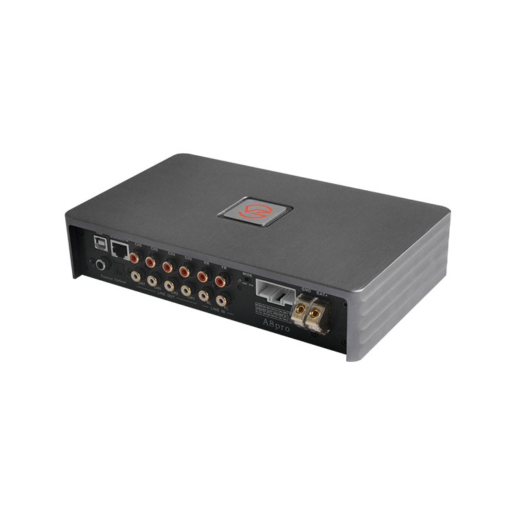 Customized dsp audio processor Class D 4*80w Small Size DSP Amplifier