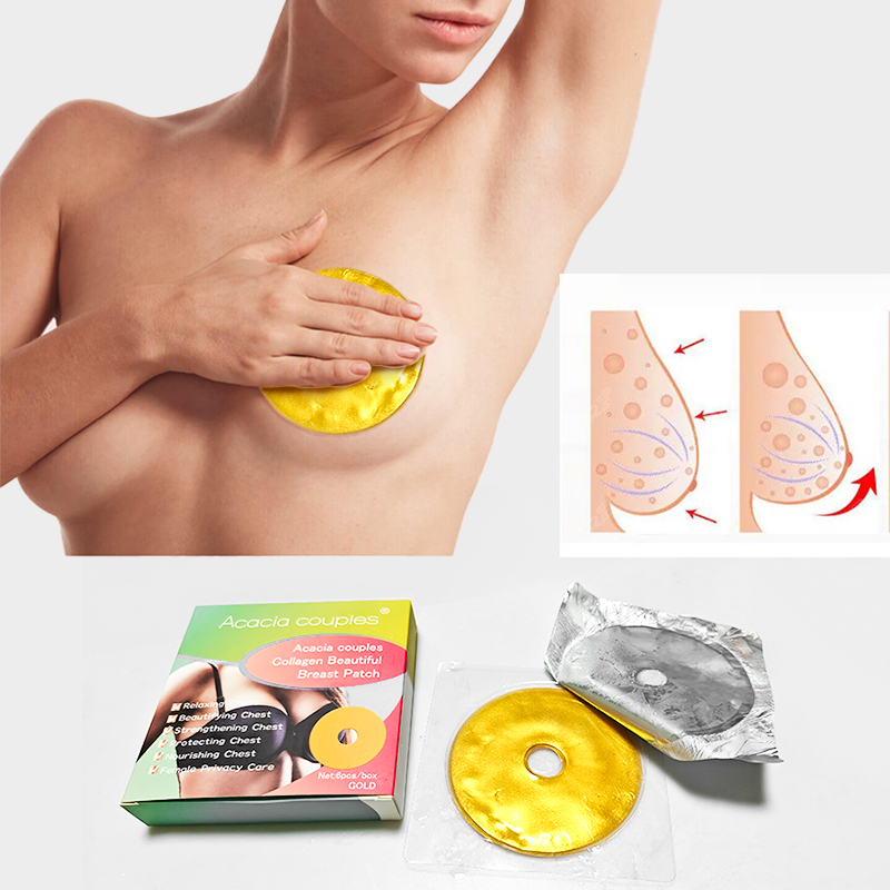 Firming Moisturizing Natural Firming Breast Mask Woman Mask 24K Gold Sheet For Wrinkle Collagen Firming Whitening Breast Mask