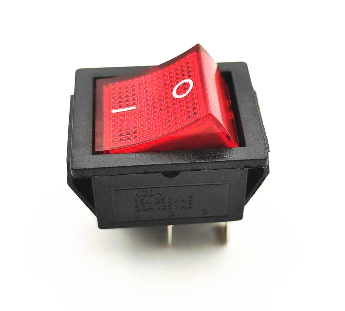 KCD4 t125 4pin 125V/250V 2 way ВКЛ-ВЫКЛ светодиодный Электрический кулисный переключатель