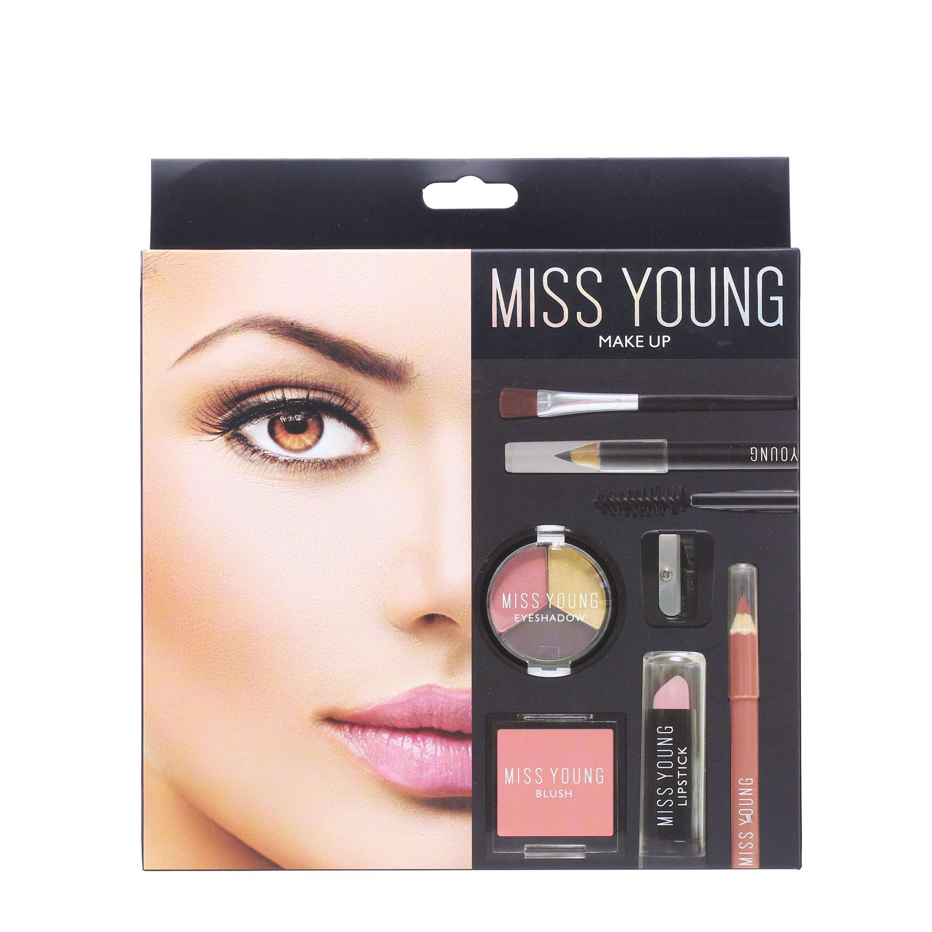 2021 New Factory direct sale 8 pcs makeup sets eye shadow blush lip liner mascara eyeliner and lipsticks sets