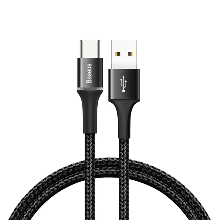 Поддержка кабеля baseus tech Led Usb Type-c с дышащей Цветной подсветкой
