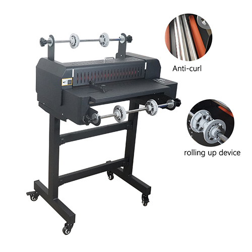 LFM480 Top Quality High precision 480mm Adjustable Double Side Pouch roller film Laminator with Anti-Cur Rolling Up Funtion