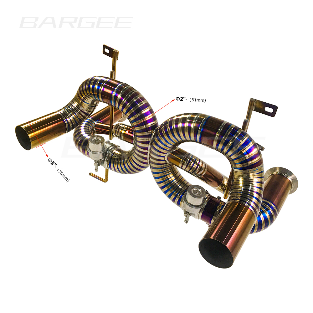 Bargee Valvetronic Titanium EXHAUST CATBACK For For Lamborghini Aventador SVJ LP770 V12 6.5L 2016UP muffler exhaust pipes