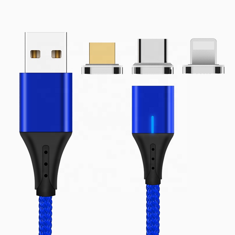Магнитный usb-кабель 3 в 1, кабель для быстрой зарядки 3 А, кабель Micro Usb для быстрой зарядки