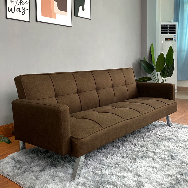 Nordic Modern Couch Velvet Fabric Folding Convertible Sofa Come Bed Living Room Bedroom Office Furniture for Living Room
