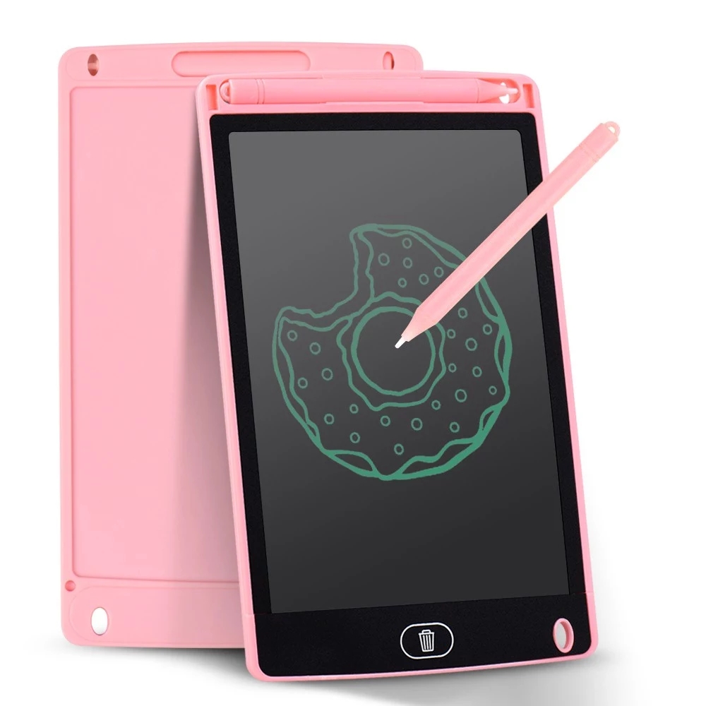 Lcd writing tablet 8 inch kids durable electronic writing board digital graphic drawing tablet ewriter with pen black
