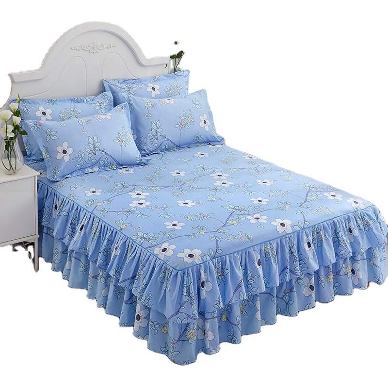 150 см x 200 см 180 см x 200 см 180 см x 220 см 200 см x 220 см низкий минимальный заказ дешевая Цветочная натяжная простыня-юбка