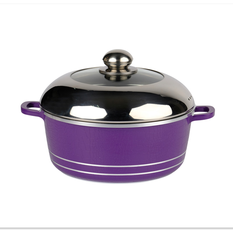 Granite Non-stick coating food warmer set custom cookware wholesale Manufacturer non-stick Casserole stockpot