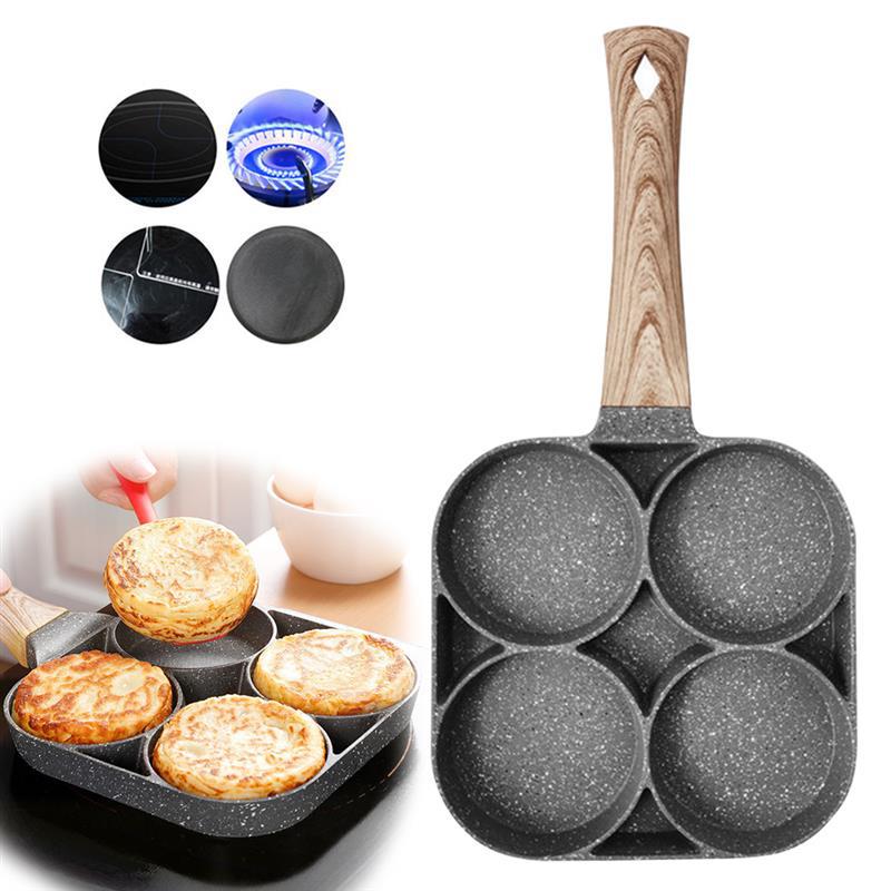 Egg burger machine four-hole omelette pan, non-stick pan, egg dumpling mold, pancake