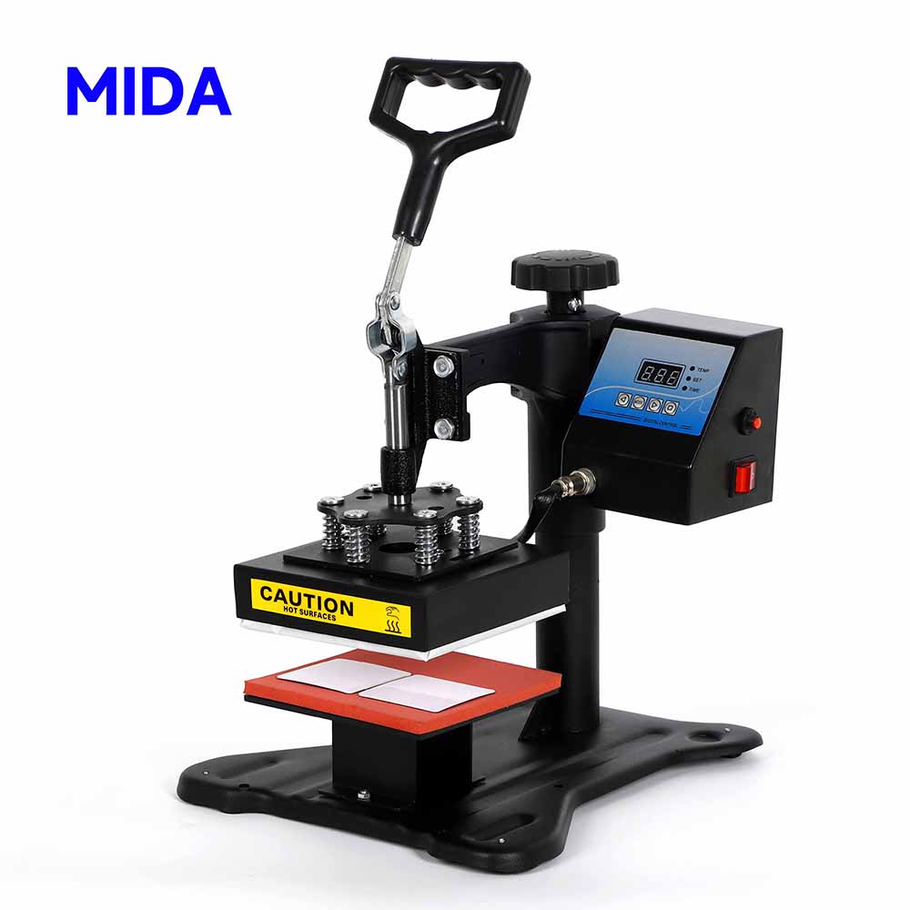 MIDA 15x15 CM Sublimation Press Digital Mini Label Logo Heat Press Printing Machine