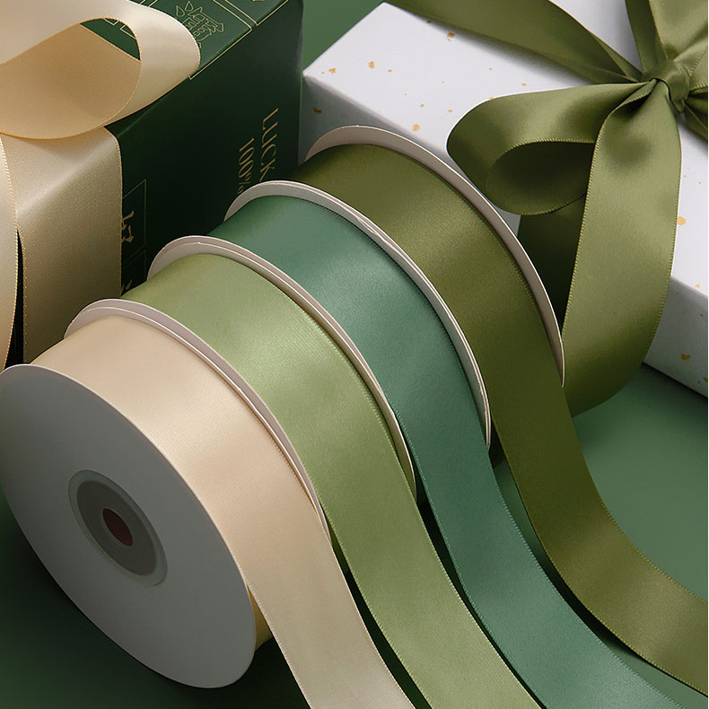 Hot Sale Mixed Colors 196 Colors 3-100mm Single Sided Double Sided Polyester Silk Ribbon Wholesale Ribbon Supplier