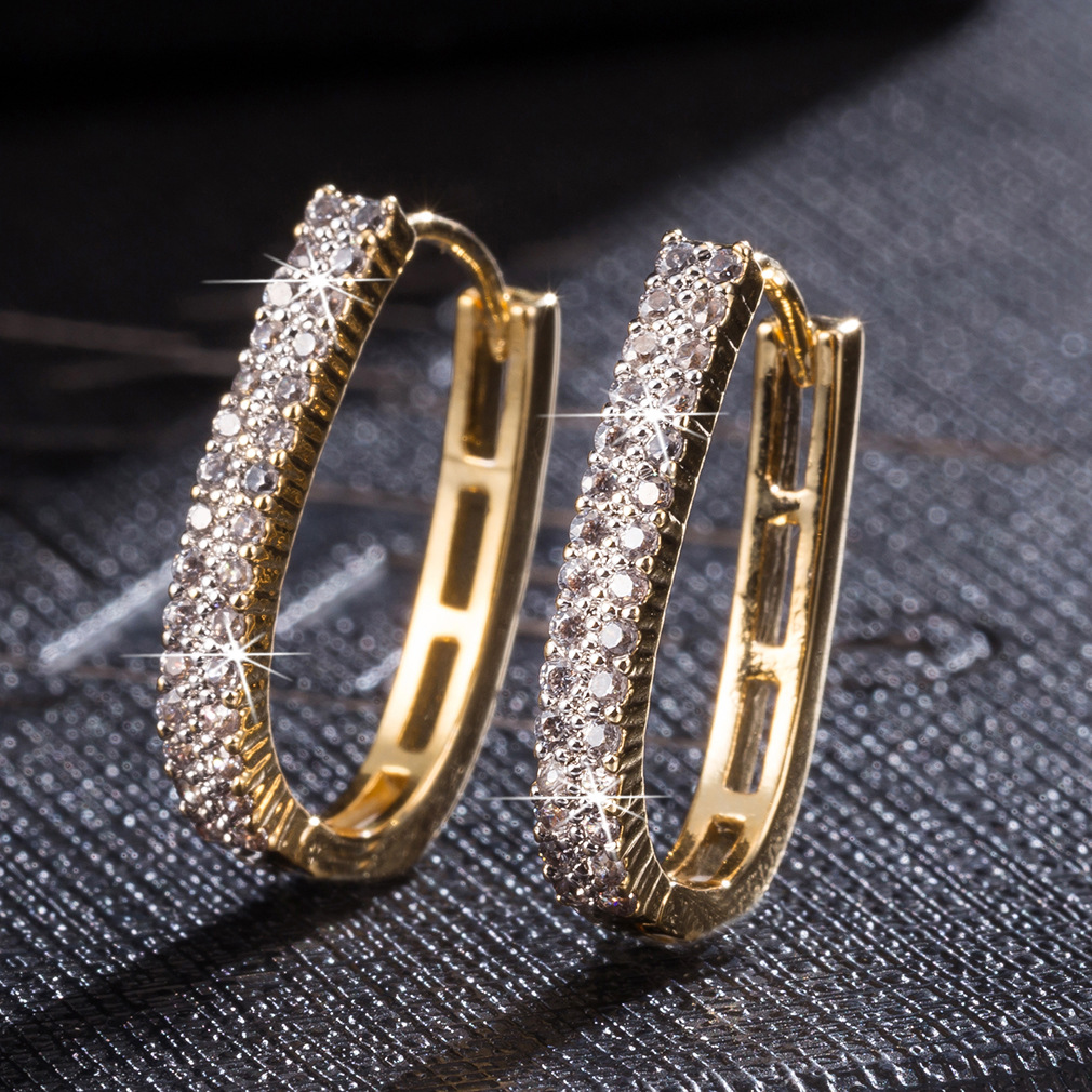 2020 Earrings Jewelry Women fashion Large 18k Gold Stainless Steel Hoop Earrings