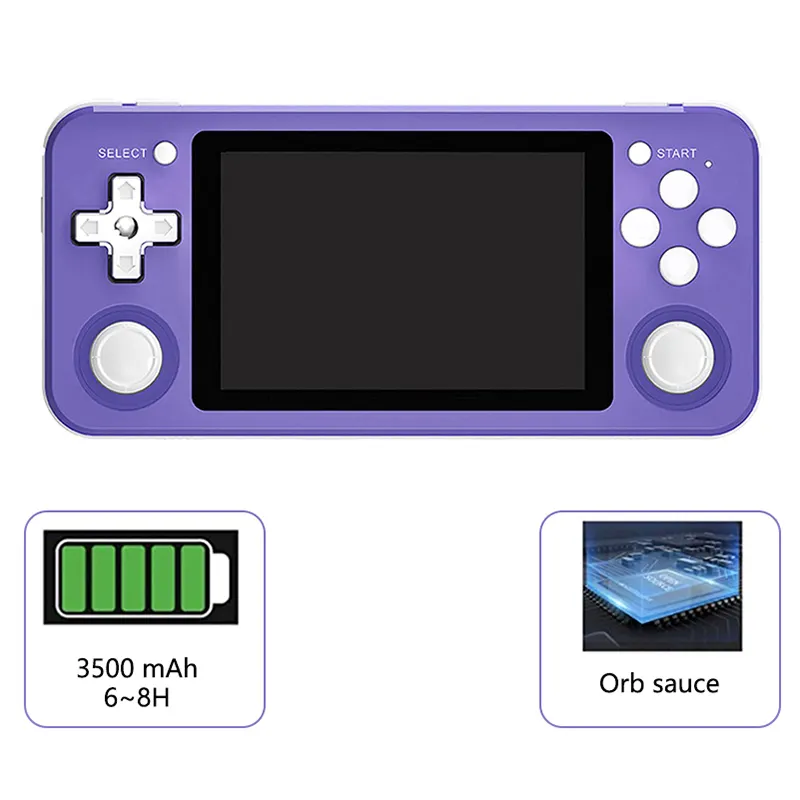 For RG351P Handheld Game Console RG351M 3.5 Inch IPS 128G 10000+ GB Retro Games Video Music Pocket Player Box