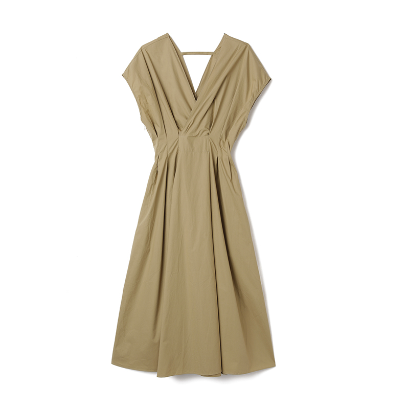 HISOKEY Fall Minimalist v-neck elegant vintage Solid color dress dresses women ladies classy women clothing