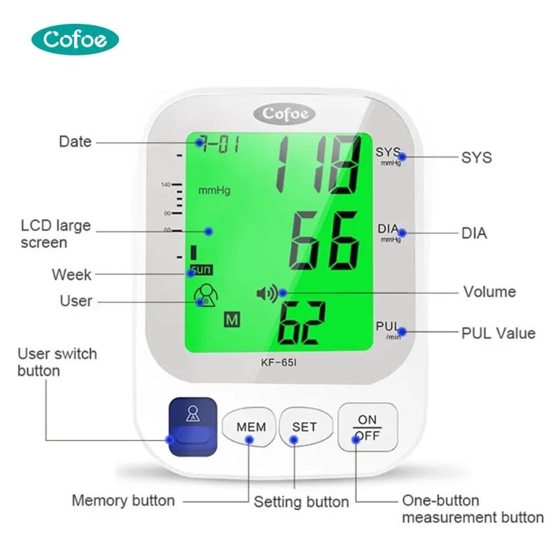 Digital Blood Pressure Monitor Automatic Digital Upper Arm Blood Pressure Monitor Bp Machine Blood Pressure Monitor Original