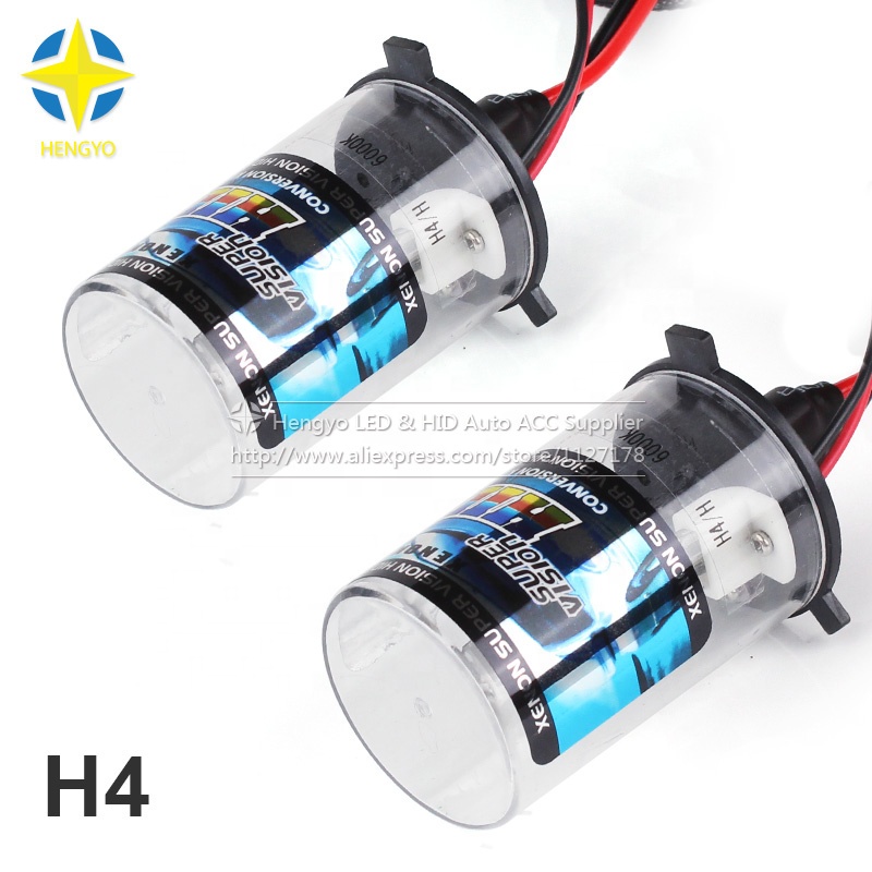 Xinfok 2 шт HID лампы для Фар H4 35 Вт 6000 К HID Ксеноновые Сменные лампы