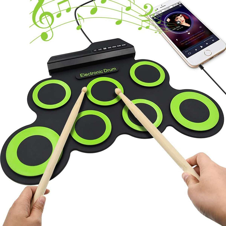 Детский набор для музыкального инструмента, кабель, электронный Usb Midi, маленький акустический барабан