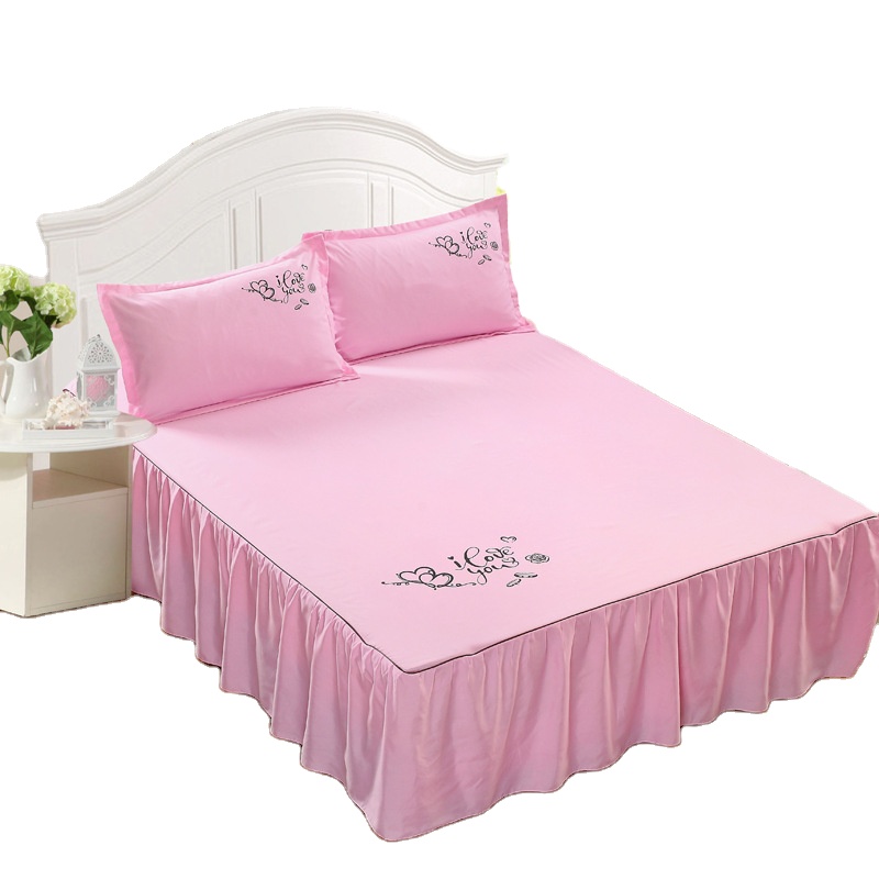 High Quality Solid King Size Bed Skirt All Size Cover for All-Season