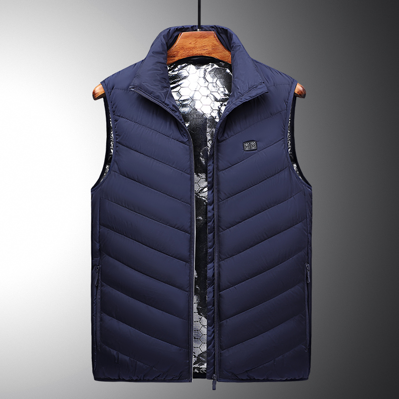 Dual Switch Heating Gilet Warm Lightweight Self heated vest Size and Temperature Adjustable USB Heated Vest