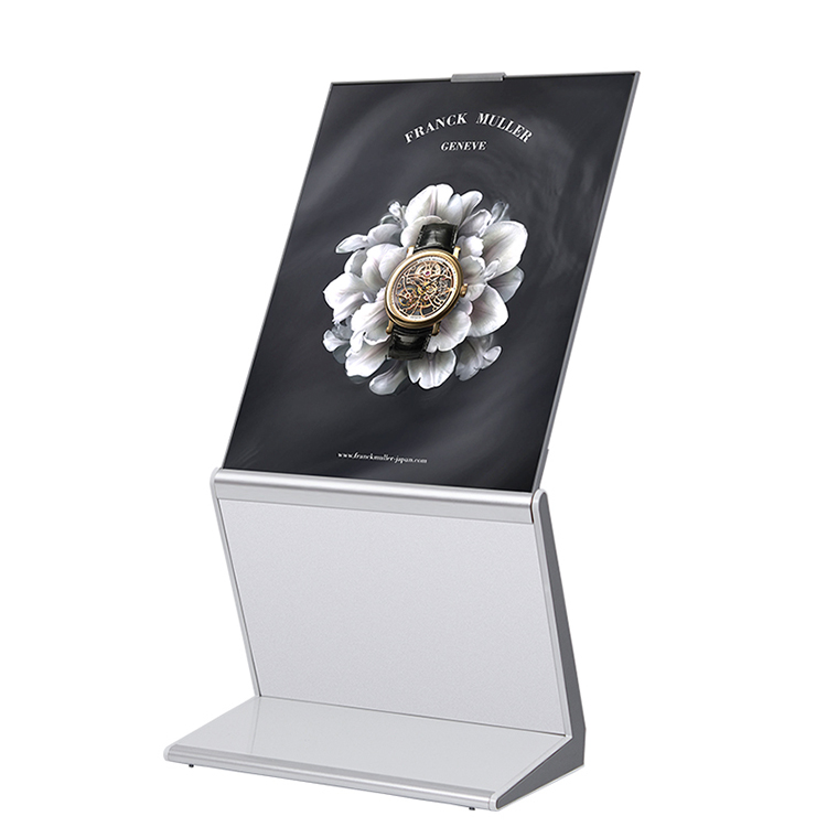 High Quality Glass Top Poster Holder for Boutique