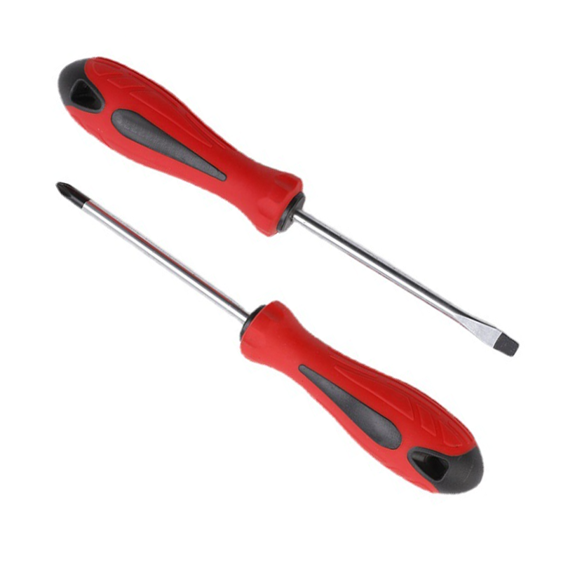 Professional Screwdriver / Phillips and Slotted / with Magnetic tip / PP TPR Ergonomic Handle