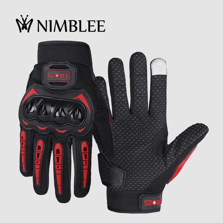 Мотоциклетные Перчатки Guantes, дышащие, с сенсорным экраном, на весь палец, для езды на мотоцикле и гонок, зимние