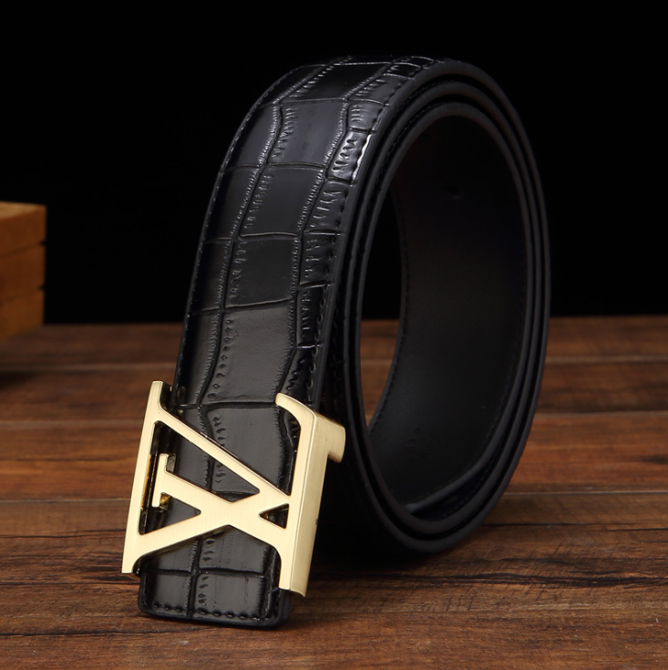Hot sale cheap luxury brands famous Men's belt Presbyopia belt designer leather belt