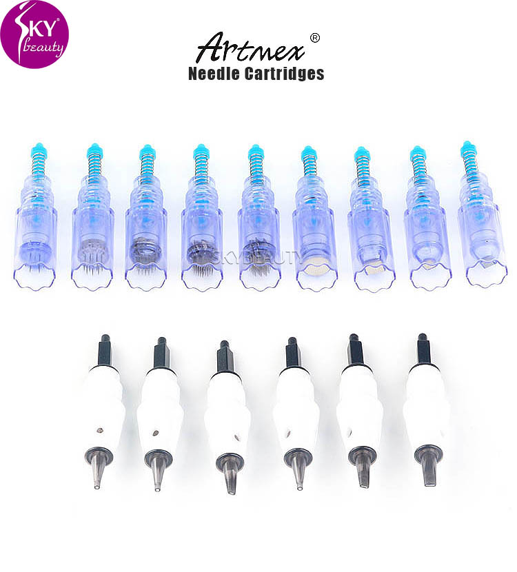 Картридж для тату-игл Artmex V6 V7 V8 V9 V11 одноразовый 1 3 5 7 9 12 24 36 42 Nano MTS Перманентный макияж ez PMU 5rl 3p 1r 1rl