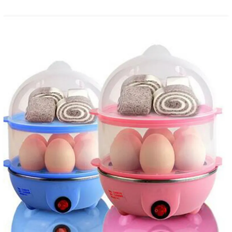 Tivray Smart Home Appliances Stainless Steel Egg Steamer Double Layer Automatic Egg Cooker Machine Mini Electric Egg Boilers