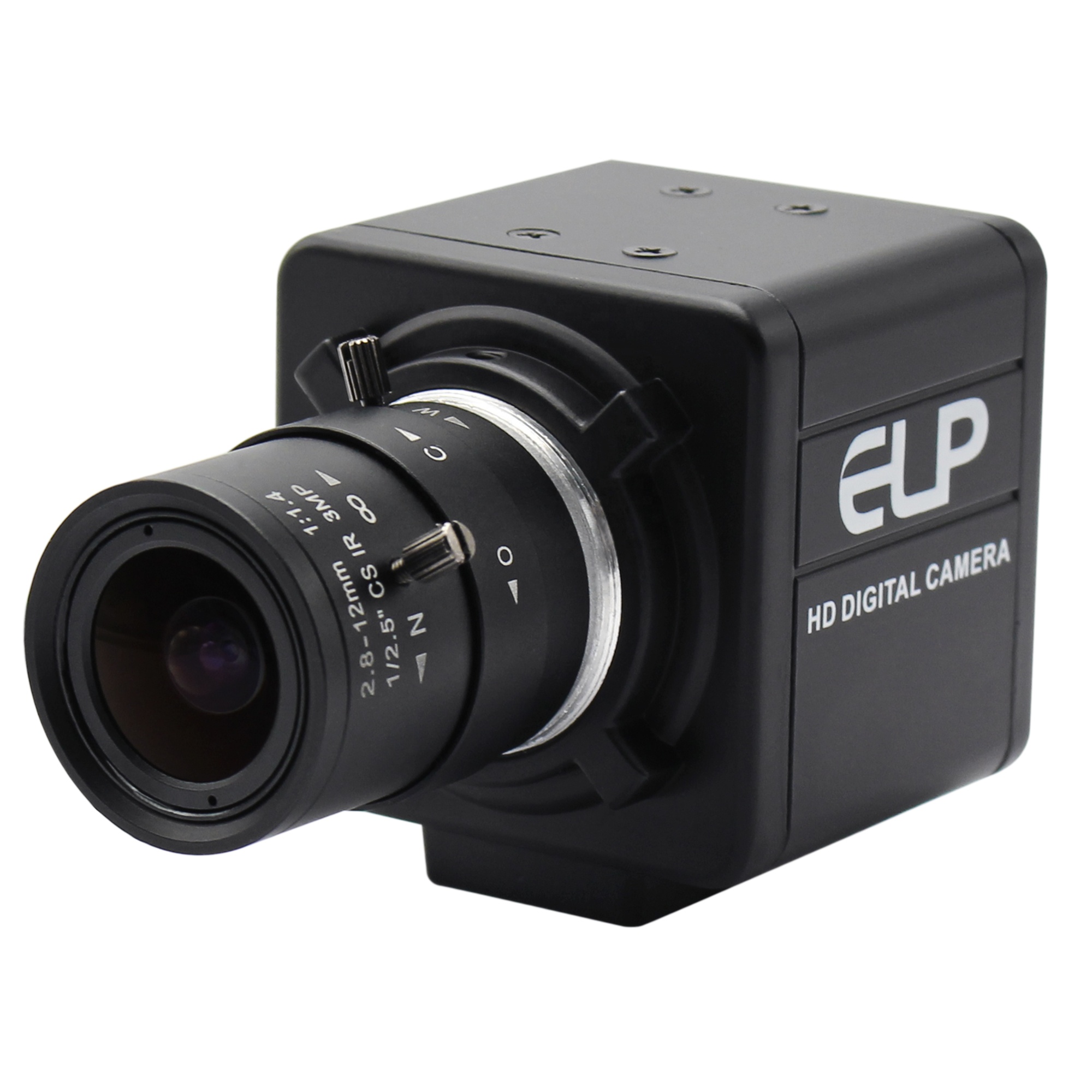 ELP Webcam 4K High Definition 3840x2160 30fps IMX415 Manual Focus 2.8-12mm Zoom 5X Lens Mini Video Camera