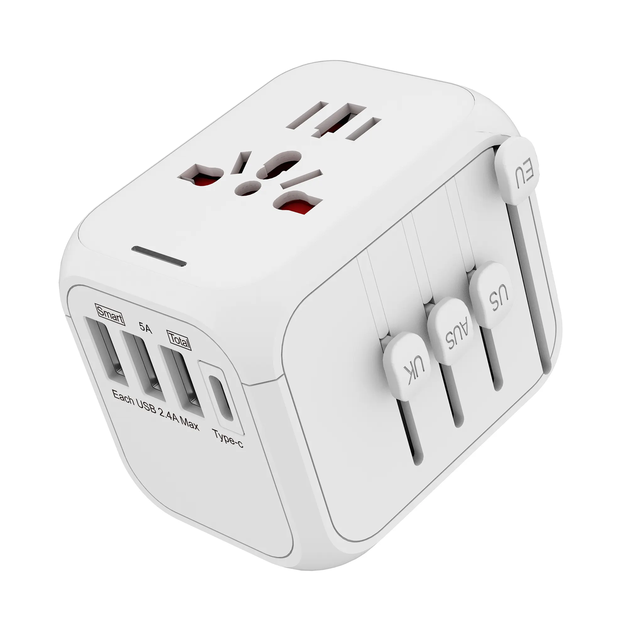 All in one world international travel adapter universal travel adapter fast charger 5V 5A