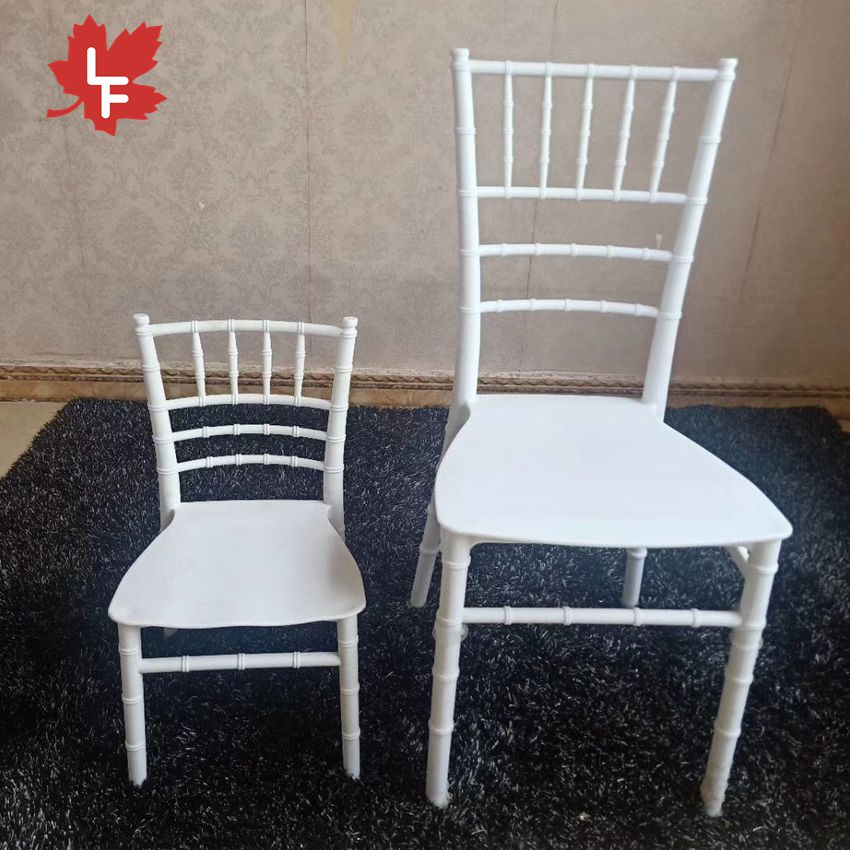 Hebei PP Chiavari стулья, Обеденная Мебель, ресторан, события, штабелируемые, дети, взрослые, полиэтилен, золотой, белый пластик, стул тиффани