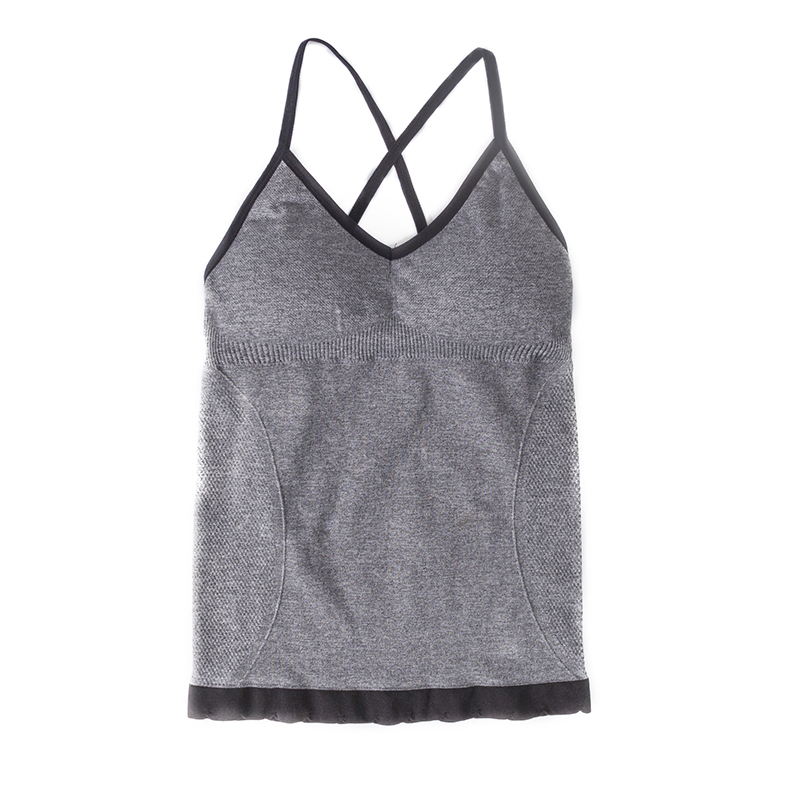 Fashion Women Tank Tops Plain Solid Crop Yoga Tube Tank Top Soft Shirt Sexy Ladies Winter Strap OEM Cup Spring