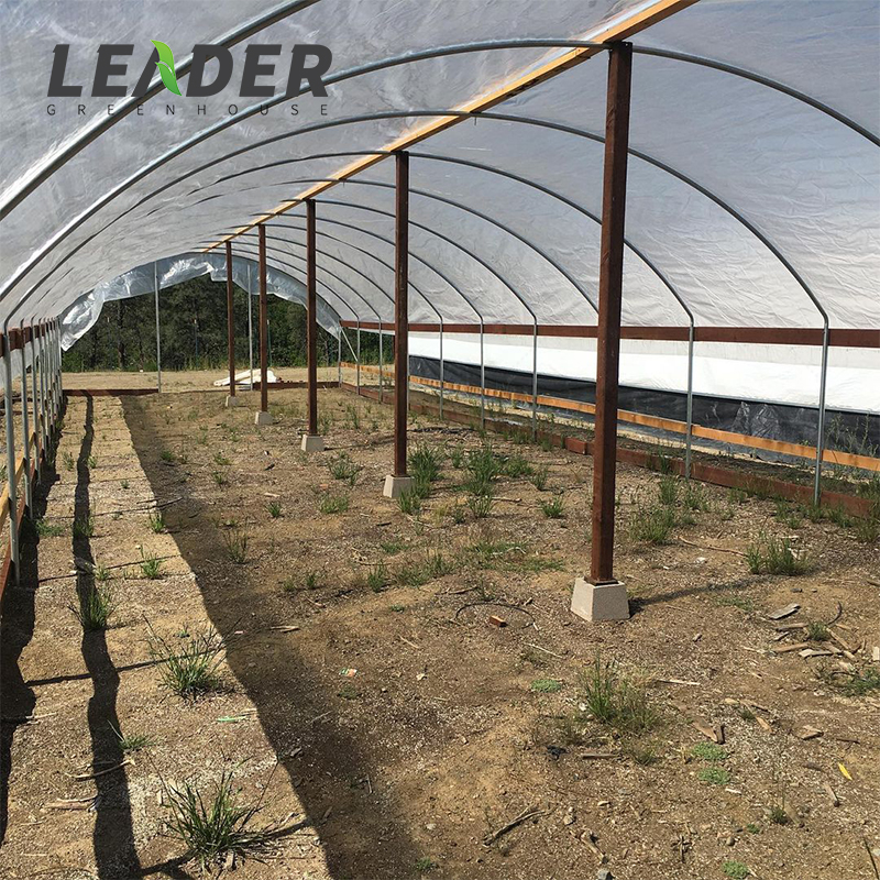 easy installation light deprivation agricultural poly film full blackout hoop greenhouse structure