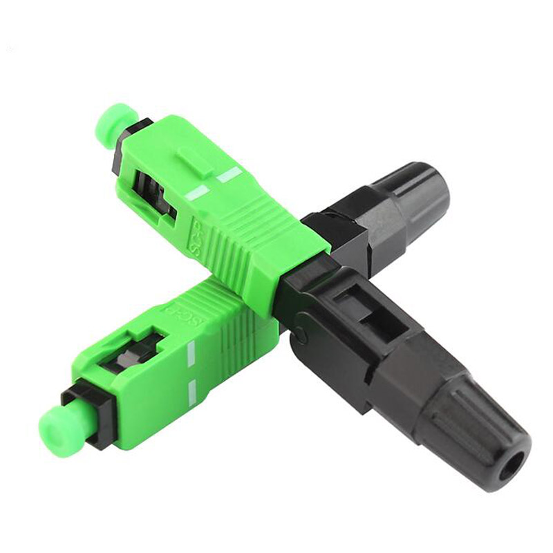 FTTH SC Single-Mode Fiber Optic SC APC Quick Connector Fiber Optic Fast Connecto Telecommunication Level