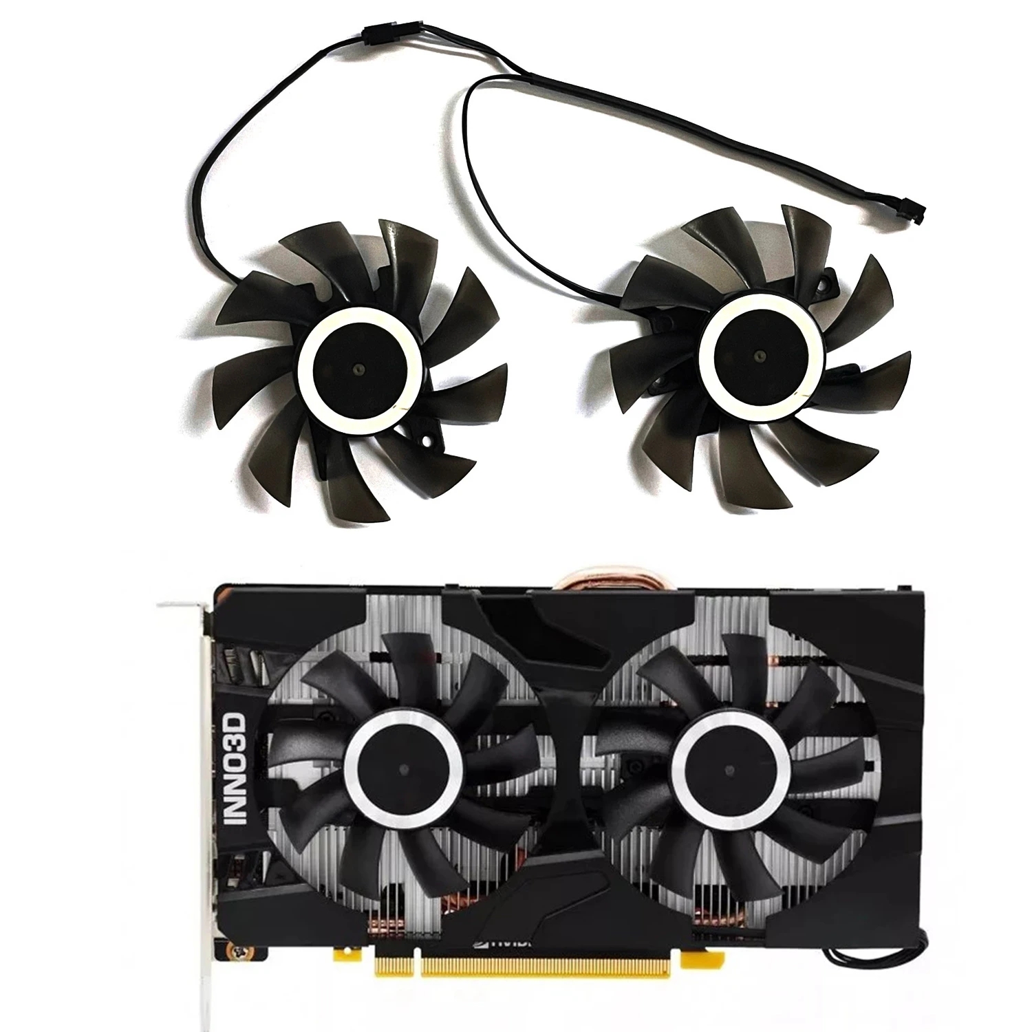 CF-12815S CF-12915S 75 мм 4PIN GTX1060TI RTX2060 Twin X2 вентилятор для процессора Inno3D RTX2060 GTX1660TI Gpu Koeler вентилятор