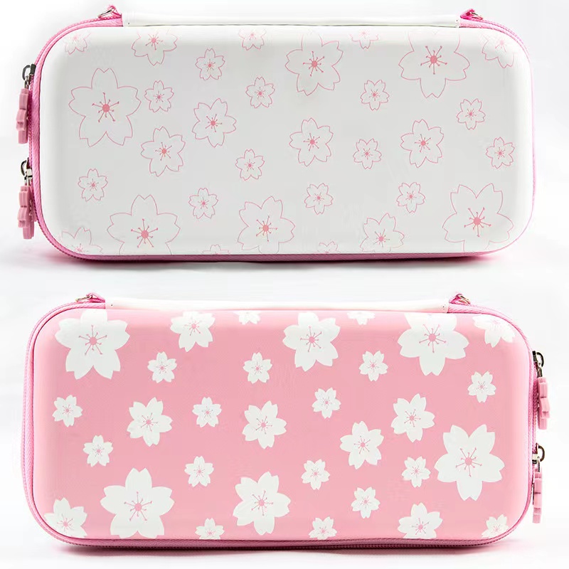 Розовая сумка для хранения вишневого цветка, чехлы для Nintendo Switch/Lite oled, сумка Sakura, защитный чехол