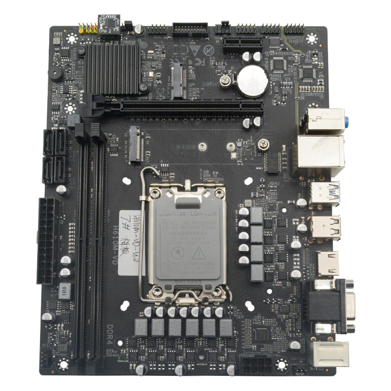 Заводская Продажа, процессор LGA1700 H610, набор микросхем 2 * DDR4 64 Гб M.2 PCIe для компьютерной материнской платы H610