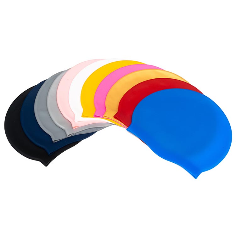 Wholesale Pure Silicone Ear Protection Swimming Cap, Swimming Cap Adult Universal, Custom Silicone Swimming Cap