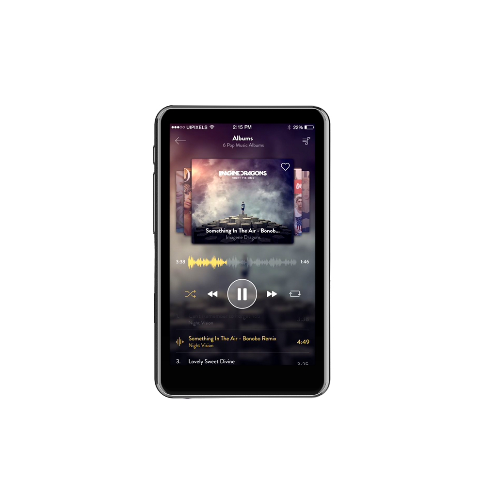 Металлический музыкальный проигрыватель hifi качество звука 4 дюйма mp4 плеер M400